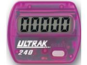 Ultrak 240 Electronic Step Counter Pedometer Purple