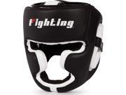 Fighting Sports S2 Gel Full Face Training Headgear Large Black White