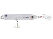 Heddon Feather Dressed Super Spook Jr 1 2 oz Fishing Lure Clear