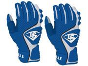 Louisville Slugger Adult Advanced Design Batting Gloves Medium Royal