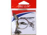 Eagle Claw 8 Wire Micro Leaders with Ball Bearing Swivel 3 Pack 27 lb Test