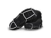 ICEtrekkers Diamond Grip Winter Traction Cleats Large Black