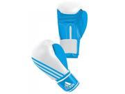 Adidas Box Fit Hook and Loop Boxing Bag Gloves 14 oz White Blue