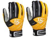 Louisville Slugger Adult Series 5 Batting Gloves 2XL Yellow