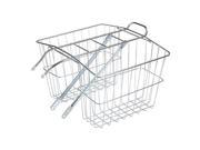 Wald 520 Rear Twin Bicycle Carrier Basket Silver