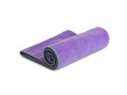 YogaRat 25 x 72 Microfiber Hot Yoga Towel Purple Charcoal