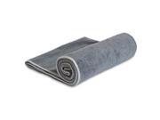 YogaRat 25 x 72 Microfiber Hot Yoga Towel Charcoal Ash
