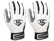 Louisville Slugger Adult Series 7 Batting Gloves 2XL White White