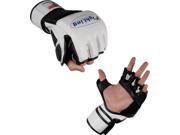Fighting Sports MMA Grappling Training Gloves Large White Black