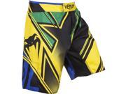 Venum Wand s Conflict MMA Fight Shorts 2XL Yellow Blue Green