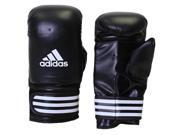 Adidas Performance Leather Boxing Bag Gloves S M Black
