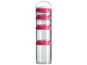 Blender Bottle GoStak Starter 4Pak Twist n Lock Storage Jars Pink