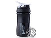 Blender Bottle SportMixer 20 oz. Tritan Grip Shaker Black White
