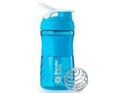 Blender Bottle SportMixer 20 oz. Tritan Grip Shaker Aqua White