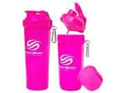 SmartShake Slim 17 oz. Shaker Bottle Neon Pink