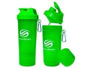 SmartShake Slim 17 oz. Shaker Bottle Neon Green
