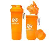 SmartShake Slim 17 oz. Shaker Bottle Neon Orange