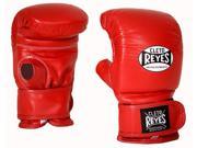 Cleto Reyes Boxing Bag Gloves with Hook and Loop Closure Small Red