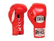 Cleto Reyes Official Lace Up Competition Boxing Gloves 10 oz. Red