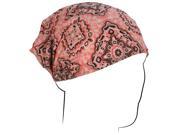 Zan Headgear Cotton Headwrap Pink Paisley