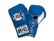 Cleto Reyes Official Lace Up Competition Boxing Gloves 8 oz. Blue