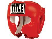 Title Boxing Traditional Training Headgear Regular Red