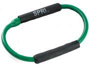 SPRI Xering Resistance Tubing with 2 Rubber Grips Light Green