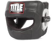 Title Boxing Platinum Paramount Protector Headgear Large Black Silver