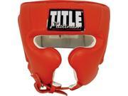 Title Boxing Platinum Training Headgear Large Red