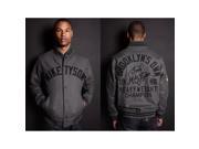 Roots of Fight Tyson BK s Own Melton Jacket Medium Charcoal Heather