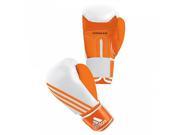 Adidas Box Fit Hook and Loop Boxing Bag Gloves 8 oz. White Orange
