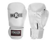 Ringside Striker Hook and Loop Training Boxing Gloves S M White