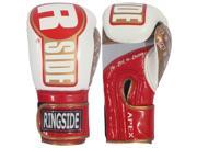 Ringside Apex Fitness Bag Boxing Gloves L XL White Red Gold
