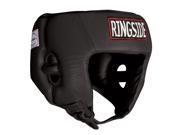 Ringside Competition Boxing Headgear Without Cheeks Large Black