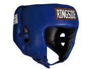 Ringside Competition Boxing Headgear Without Cheeks Large Blue