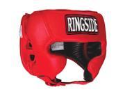 Ringside Competition Boxing Headgear With Cheeks Medium Red