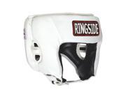 Ringside Competition Boxing Headgear Without Cheeks Medium White