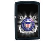 Zippo United States Coast Guard Black Matte Pocket Lighter