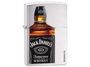 Zippo Jack Daniel s Tennessee Whiskey Brushed Chrome Pocket Lighter