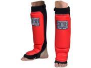 Top Contender Fight Sports MMA Grappling Shin Guards Regular Red