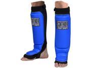 Top Contender Fight Sports MMA Grappling Shin Guards Large Blue