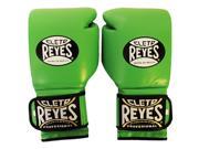 Cleto Reyes Hook and Loop Leather Training Boxing Gloves 14 oz. Citrus Green