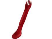 Humangear GoBites Duo Reusable Fork and Spoon Travel Utensils Red
