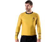 Fusion Fight Gear Star Trek Classic Uniform Long Sleeve Rashguard Medium Gold