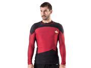 Fusion Fight Gear Star Trek TNG Long Sleeve Rashguard Large Red