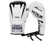 Venum Giant 3.0 Nappa Leather Lace Up Boxing Gloves 14 oz. White