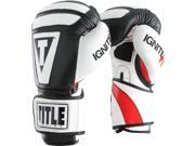 Title Boxing Infused Foam Ignite I Tech Bag Gloves 12 oz. Black White