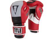 Title Boxing Gel Rush Hook Loop Bag Gloves 14 oz. Red Gray Black