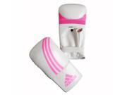 Adidas Box Fit Open Thumb Boxing Bag Gloves L XL White Pink