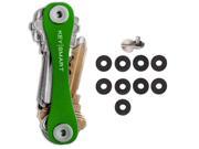Keysmart 2.0 Premium Compact Key Holder w Expansion Pack 2 8 Keys Green